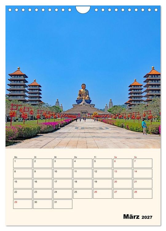 Produktbild: Taiwan &ndash; Traumreise durch Asiens Geheimtipp (Wandkalender 2027 DIN A4 hoch), CALVENDO Monatskalender
