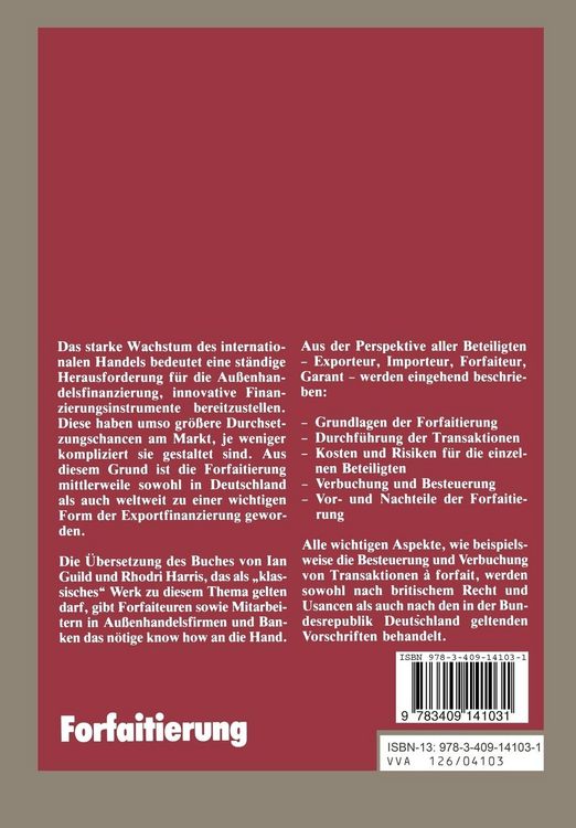 Produktbild: Forfaitierung