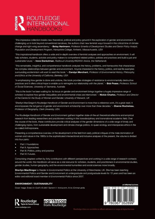 Produktbild: Routledge Handbook of Gender and Environment