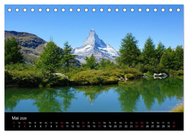 Produktbild: Faszination Matterhorn (Tischkalender 2026 DIN A5 quer), CALVENDO Monatskalender