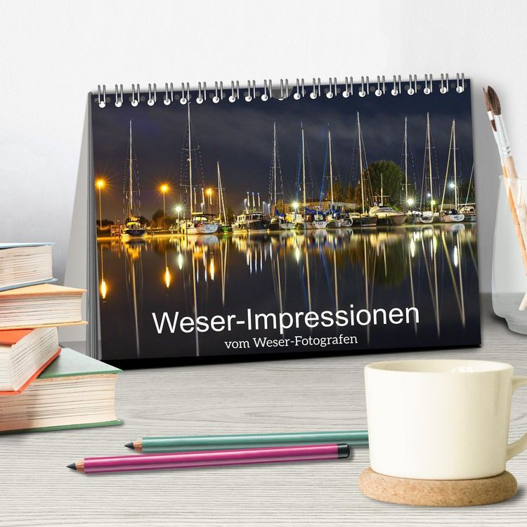 Produktbild: Weser-Impressionen (Tischkalender 2026 DIN A5 quer), CALVENDO Monatskalender