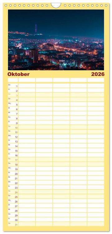 Produktbild: Familienplaner 2026 - Armenien - Ein wundersch&ouml;nes Naturerlebnis. mit 5 Spalten (Wandkalender, 21 x 45 cm) CALVENDO