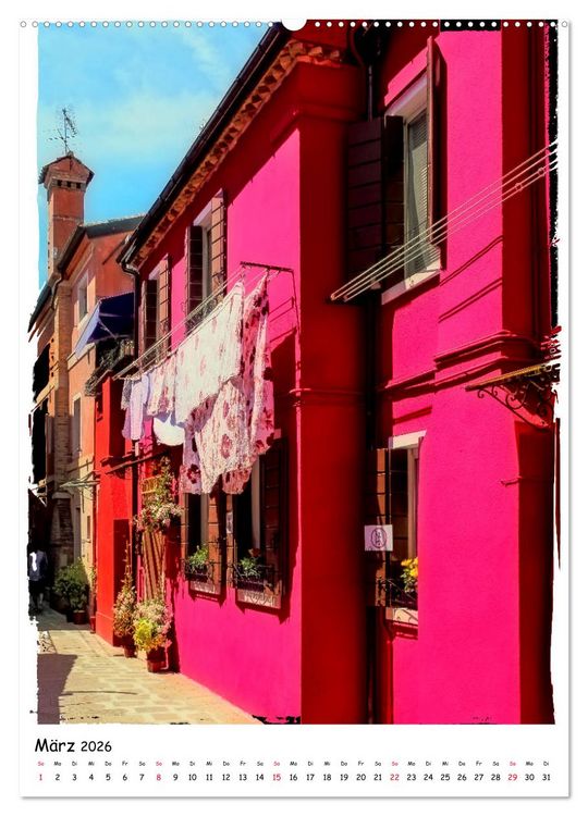 Produktbild: Einblicke in Burano (Wandkalender 2026 DIN A2 hoch), CALVENDO Monatskalender