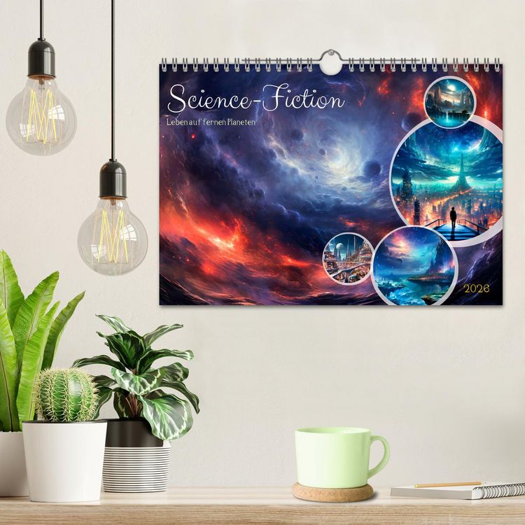 Produktbild: SCIENCE-FICTION Leben auf fernen Planeten (Wandkalender 2026 DIN A4 quer), CALVENDO Monatskalender