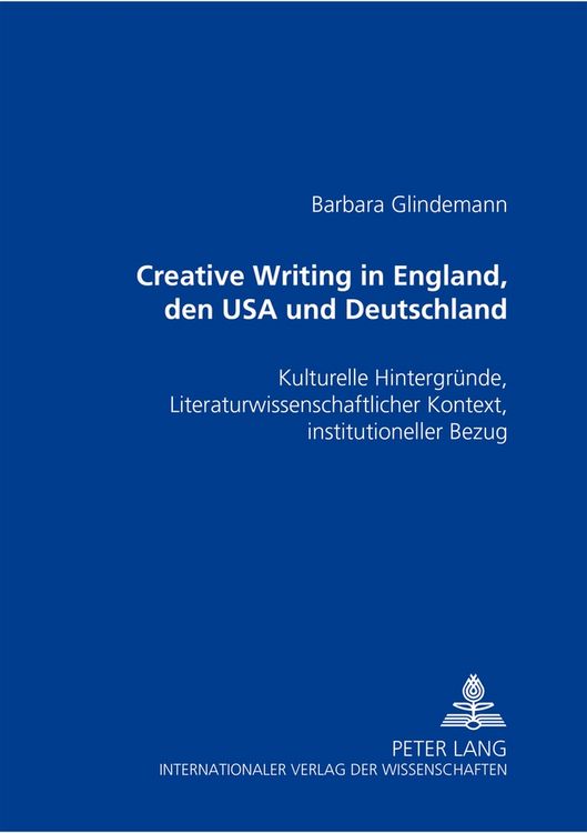 Produktbild: Creative Writing in England, den USA und Deutschland