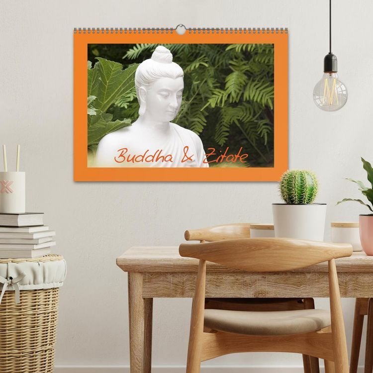 Produktbild: Buddha & Zitate (Wandkalender 2026 DIN A3 quer), CALVENDO Monatskalender