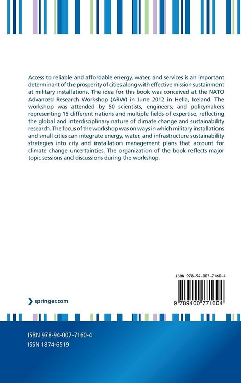 Produktbild: Sustainable Cities and Military Installations