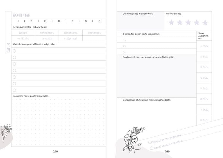 Produktbild: Happy me &ndash; Meine 10-Wochen-Tagebuch-Challenge mit Social-Media-Star Cali Kessy