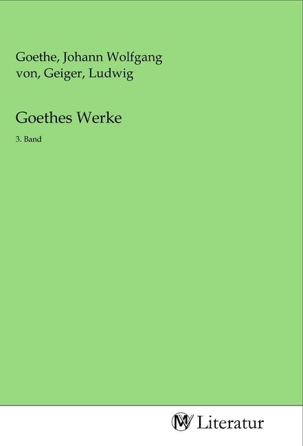 Produktbild: Goethes Werke