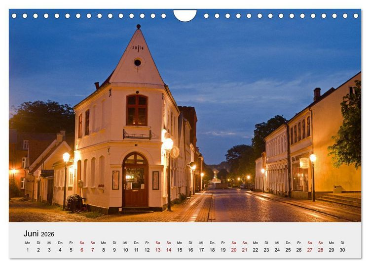 Produktbild: D&auml;nemark - Land, K&uuml;sten, St&auml;dte (Wandkalender 2026 DIN A4 quer), CALVENDO Monatskalender