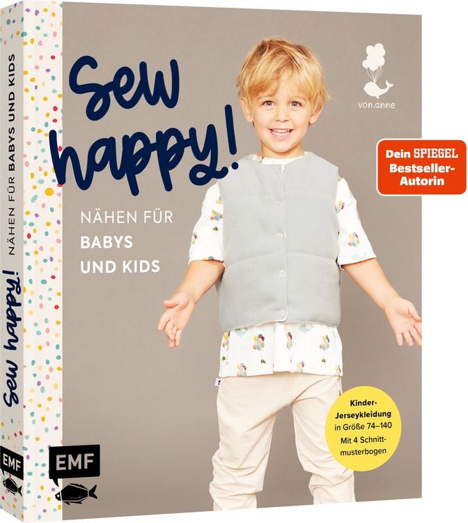 Produktbild: Sew happy! &ndash; N&auml;hen f&uuml;r Babys und Kids mit @von.anne