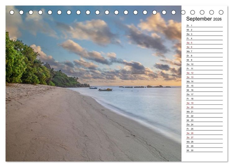Produktbild: Seychellen: La Digue und Mah&eacute; - zwei Trauminseln (Tischkalender 2026 DIN A5 quer), CALVENDO Monatskalender