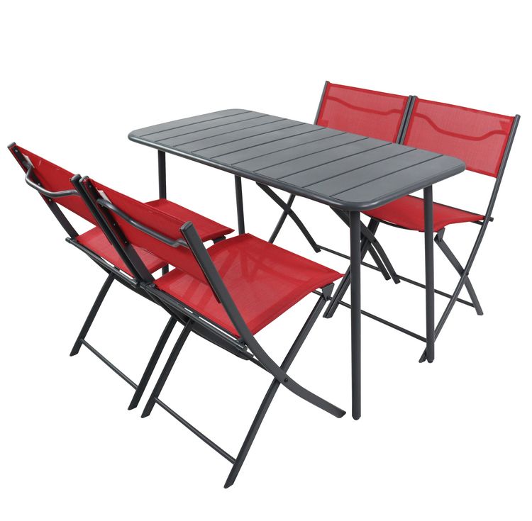 Produktbild: 5 tlg. Bistroset Balkonset Gartenset Sumila 110x55