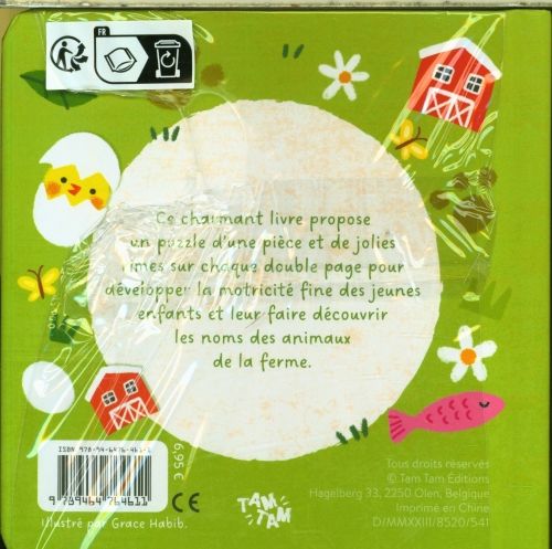 Produktbild: La ferme : mon livre-puzzle d'une pi&egrave;ce