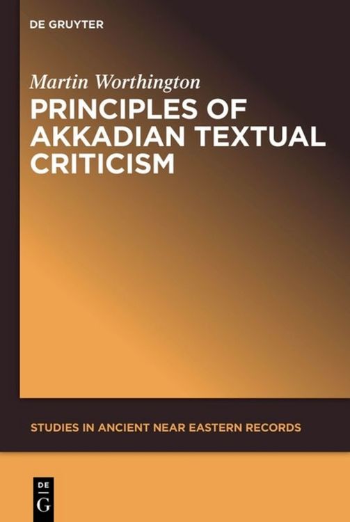 Produktbild: Principles of Akkadian Textual Criticism