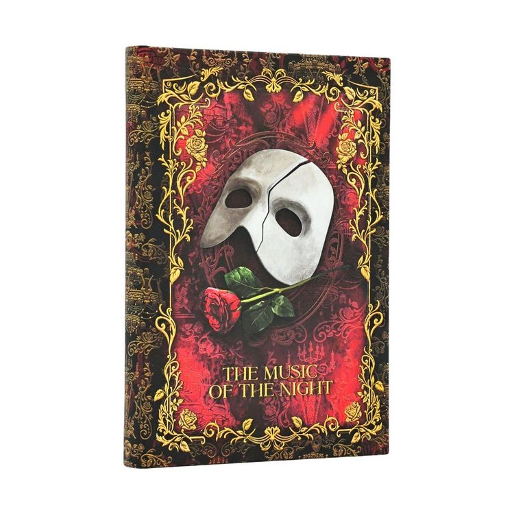Produktbild: Masked Melody (Phantom of the Opera) Mini Lined Hardcover Journal (Elastic Band Closure)