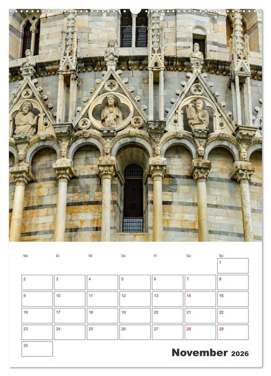 Produktbild: Pisa - Reiseplaner (hochwertiger Premium Wandkalender 2026 DIN A2 hoch), Kunstdruck in Hochglanz