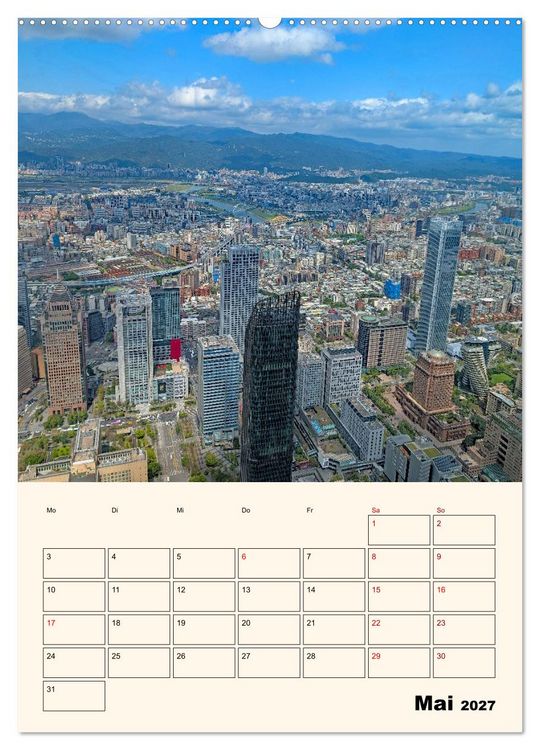 Produktbild: Taipeh &ndash; Stadt der Kontraste (hochwertiger Premium Wandkalender 2027 DIN A2 hoch), Kunstdruck in Hochglanz