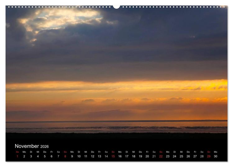 Produktbild: Wattenmeer (Wandkalender 2026 DIN A2 quer), CALVENDO Monatskalender
