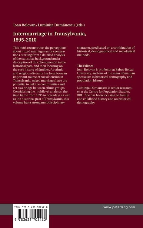Produktbild: Intermarriage in Transylvania, 1895&ndash;2010