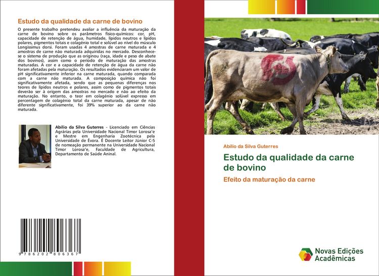 Produktbild: Estudo da qualidade da carne de bovino