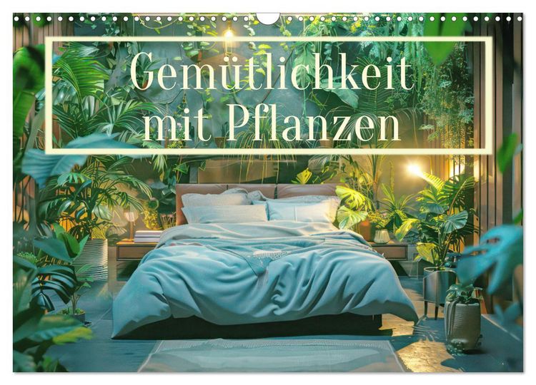 Produktbild: Gem&uuml;tlichkeit mit Pflanzen (Wandkalender 2026 DIN A3 quer), CALVENDO Monatskalender