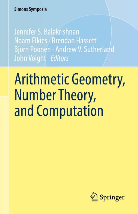 Produktbild: Arithmetic Geometry, Number Theory, and Computation
