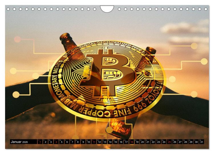 Produktbild: Bitcoins (Wandkalender 2026 DIN A4 quer), CALVENDO Monatskalender