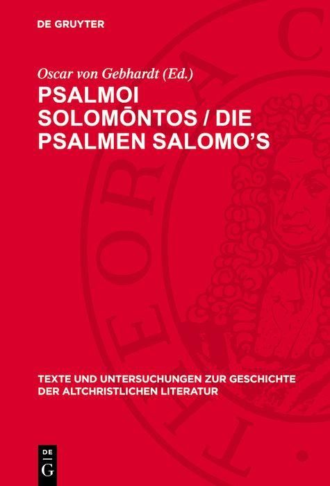 Produktbild: Psalmoi Solom&iquest;ntos / Die Psalmen Salomo's