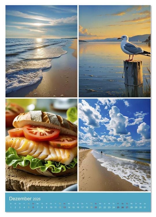 Produktbild: Endlich Ostsee Urlaub (Wandkalender 2026 DIN A3 hoch), CALVENDO Monatskalender