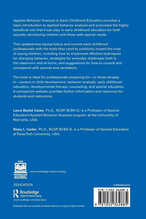 Produktbild: Applied Behavior Analysis in Early Childhood Education