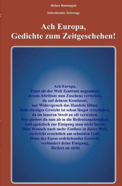 Produktbild: Ach Europa,Gedichte zum Zeitgeschehen!