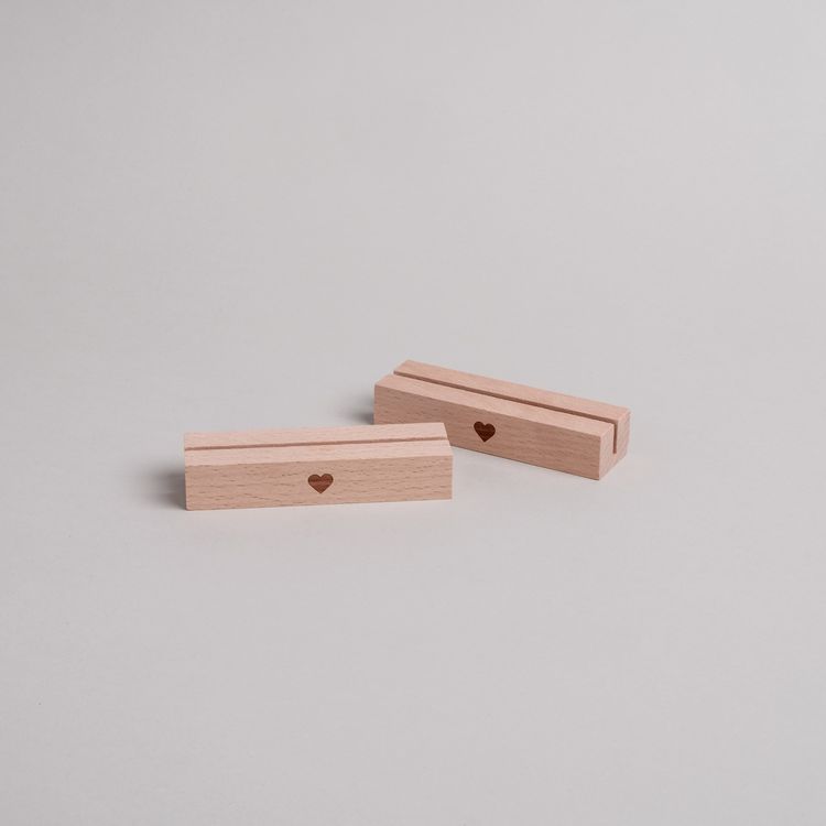 Produktbild: Kartenst&auml;nder 2er Set - 10,5cm Herz