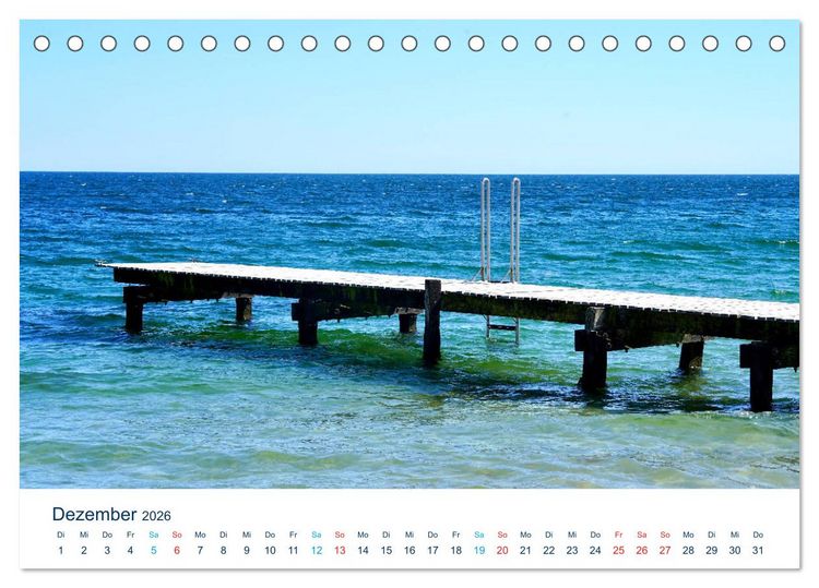 Produktbild: Der Fehmarn-Steg (Tischkalender 2026 DIN A5 quer), CALVENDO Monatskalender