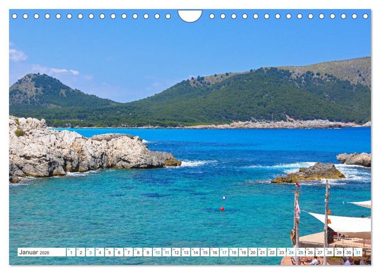 Produktbild: Mallorca - Azurblaues Mittelmeer zum Tr&auml;umen (Wandkalender 2026 DIN A4 quer), CALVENDO Monatskalender