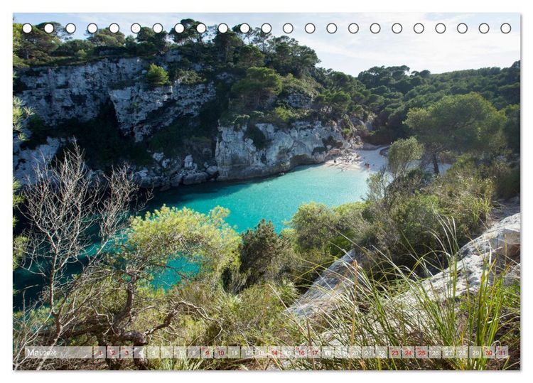 Produktbild: Menorca - Perle im MIttelmeer (Tischkalender 2026 DIN A5 quer), CALVENDO Monatskalender