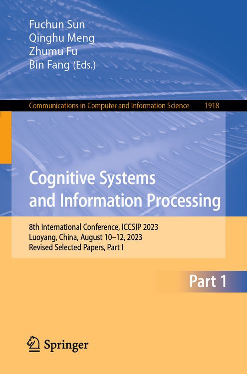 Produktbild: Cognitive Systems and Information Processing