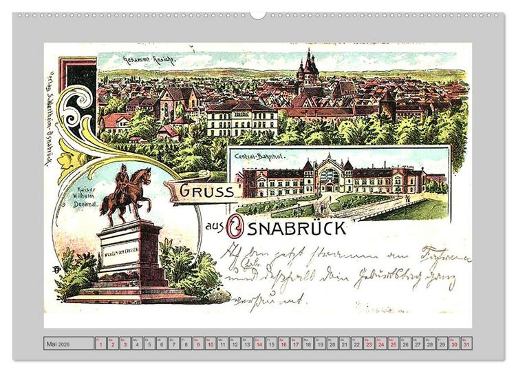 Produktbild: Gru&szlig; aus Osnabr&uuml;ck (Wandkalender 2026 DIN A2 quer), CALVENDO Monatskalender