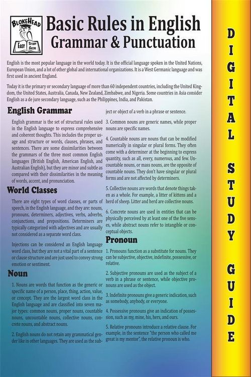 Produktbild: English Grammar ( Blokehead Easy Study Guide)