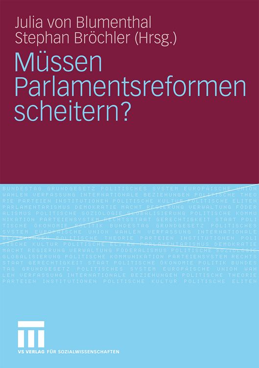 Produktbild: M&uuml;ssen Parlamentsreformen scheitern?