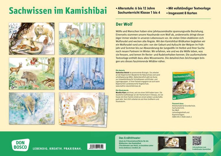 Produktbild: Der Wolf. Kamishibai Bildkartenset.
