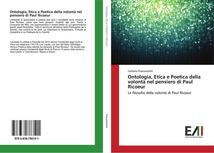 Produktbild: Ontologia, Etica e Poetica della volont&agrave; nel pensiero di Paul Ricoeur