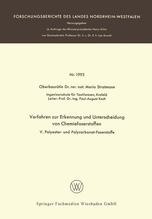 Produktbild: Verfahren zur Erkennung und Unterscheidung von Chemiefaserstoffen