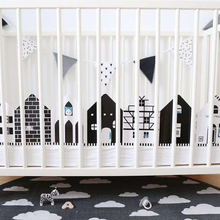 Produktbild: Neko&rsquo;s House: Kontrastreiches Faltbuch f&uuml;r Babys &middot; Kontrastbuch angepasst an Babyaugen &middot; Schwarz Wei&szlig; Buch f&uuml;r Neugeborene &middot; Mein erstes Bilderbuch &middot; Montessori Buch