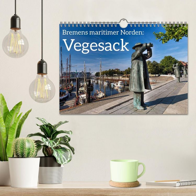 Produktbild: Bremens maritimer Norden: Vegesack (Wandkalender 2026 DIN A4 quer), CALVENDO Monatskalender