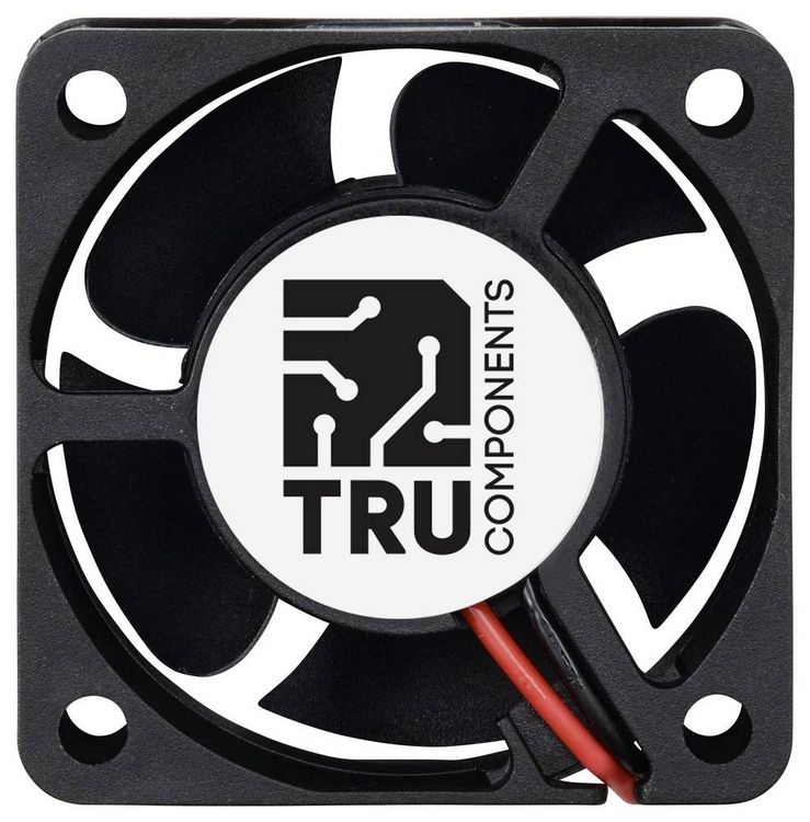 Produktbild: TRU COMPONENTS TC-MX4020-12V0.08A Axiall&uuml;fter 12 V/DC 14.4 m&sup3;/h (L x B x H) 40 x 40 x 20mm