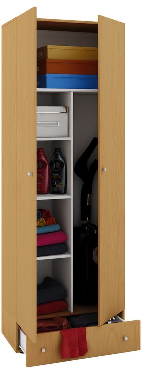 Produktbild: Holz Besenschrank Staubsauger Putzschrank Vandol S