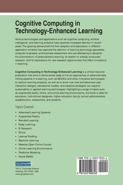 Produktbild: Cognitive Computing in Technology-Enhanced Learning