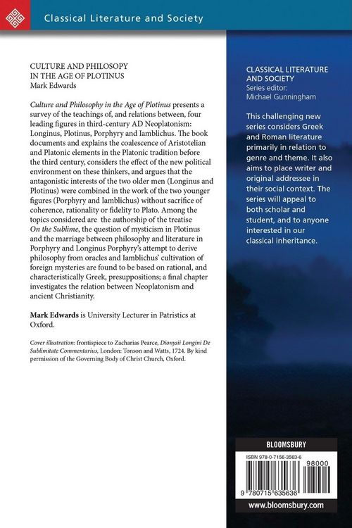 Produktbild: Culture and Philosophy in the Age of Plotinus