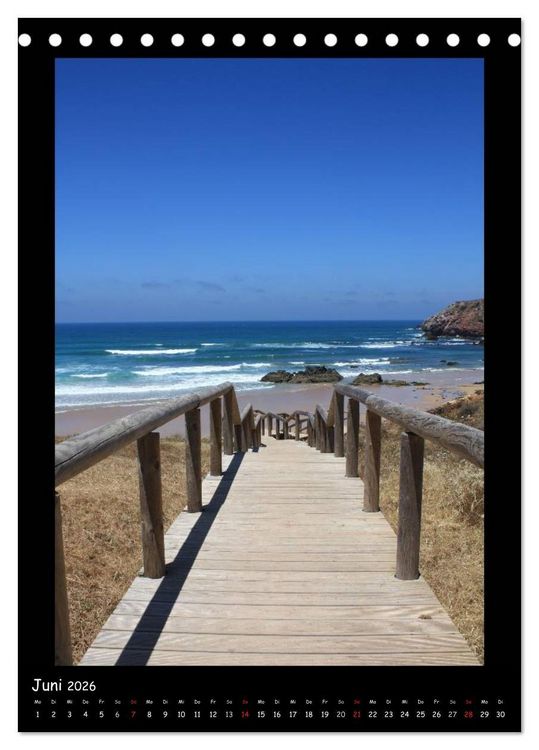 Produktbild: Blickpunkte Algarve (Tischkalender 2026 DIN A5 hoch), CALVENDO Monatskalender